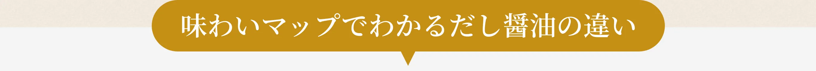 味わいマップでわかるだし醤油の違い