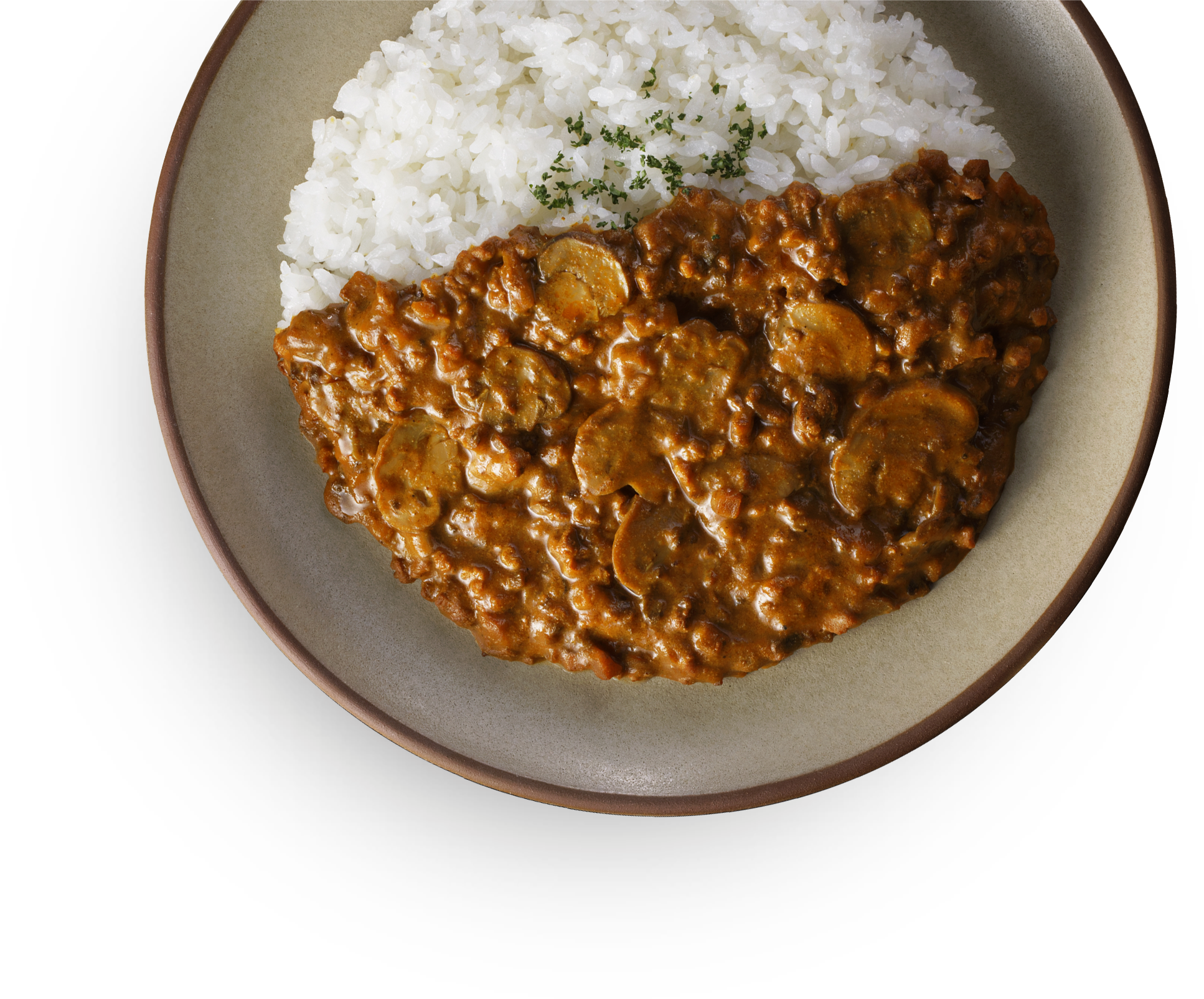 北海道産マッシュルームと牛挽き肉のキーマカレー