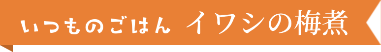 いつものごはん イワシの梅煮