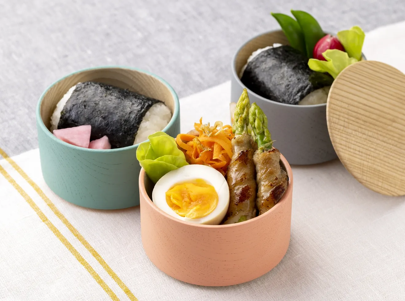 アスパラの肉巻き弁当のイメージ