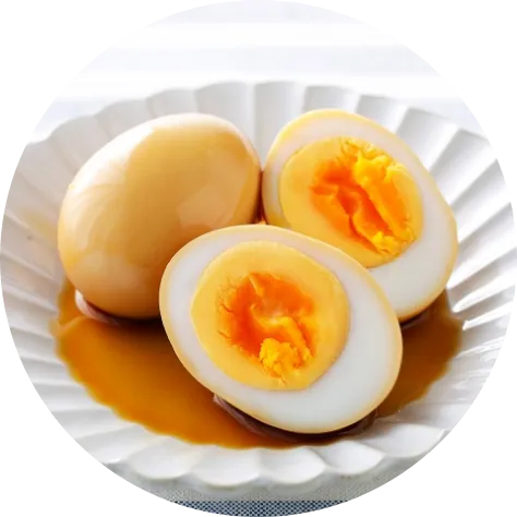 甘辛風味の味付け卵のイメージ