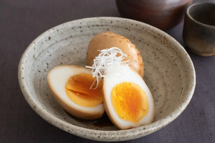 にんにく風味の味付け卵のイメージ