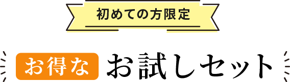 初めての方限定 お得なお試しセット