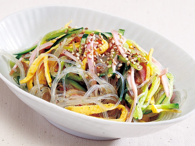 Easy Harusame (Bean-starch Vermicelli) Salad