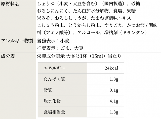 にんにくだし醤油 200㎖