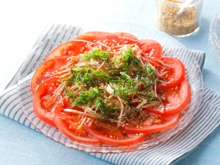 トマトのカルパッチョ風サラダ