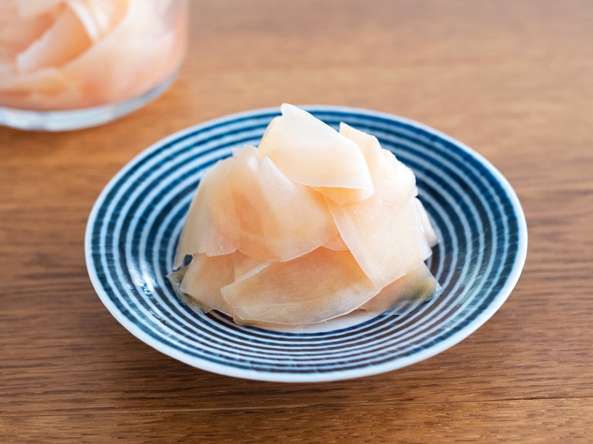 新生姜のだし酢漬け｜カマダレシピ｜鎌田醤油（かまだしょうゆ）公式