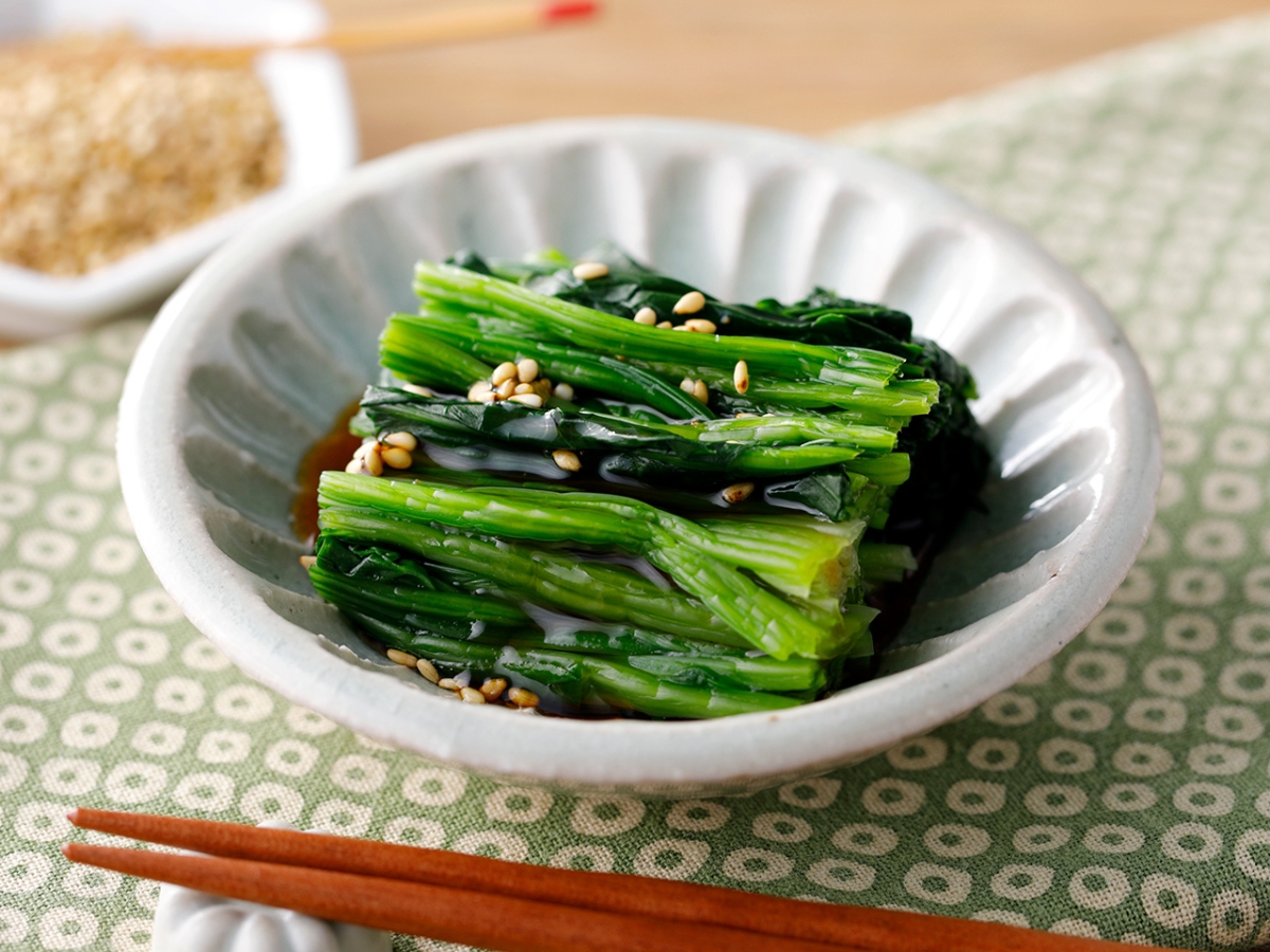 ほうれん草のおひたし｜カマダレシピ｜鎌田醤油（かまだしょうゆ）公式