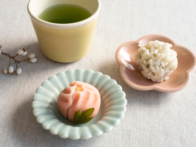 花豆皿 青磁