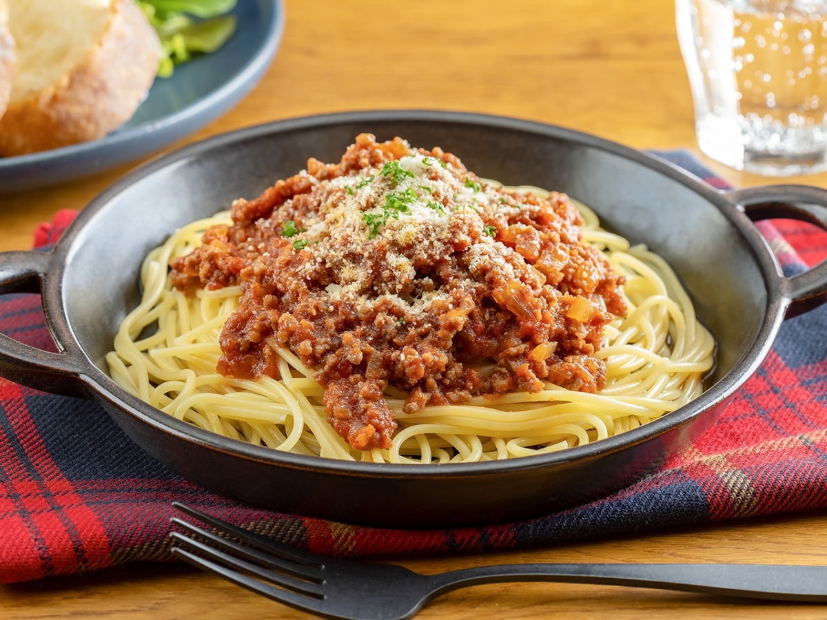ミートソースパスタ｜カマダレシピ｜鎌田醤油（かまだしょうゆ）公式