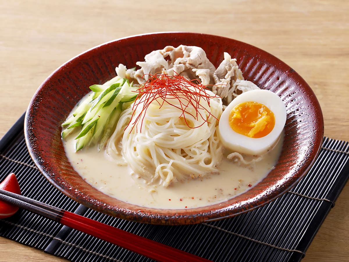 ピリ辛豆乳そうめん｜カマダレシピ｜鎌田醤油（かまだしょうゆ）公式
