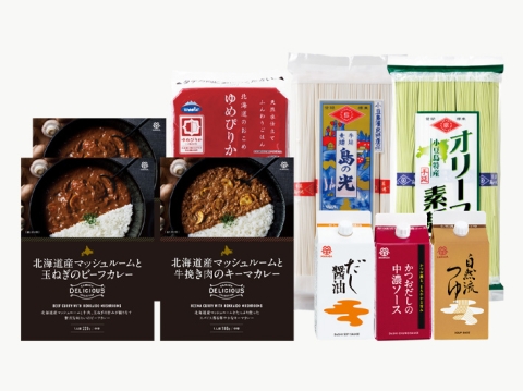 夏の仕送り カレーと麺セット