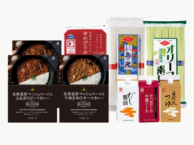 夏の仕送り カレーと麺セット
