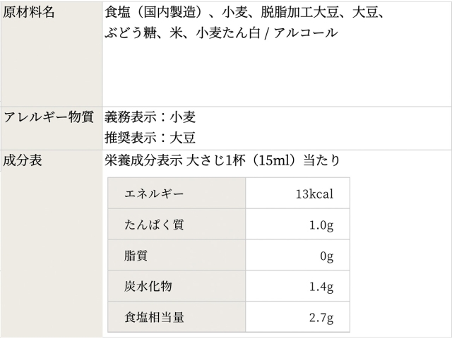 淡口醤油 500㎖
