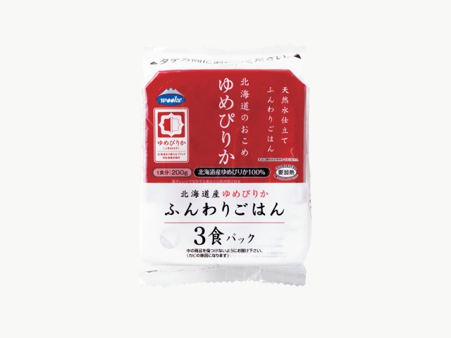 パックご飯 北海道産ゆめぴりか