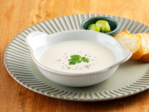 新玉ねぎのポタージュ