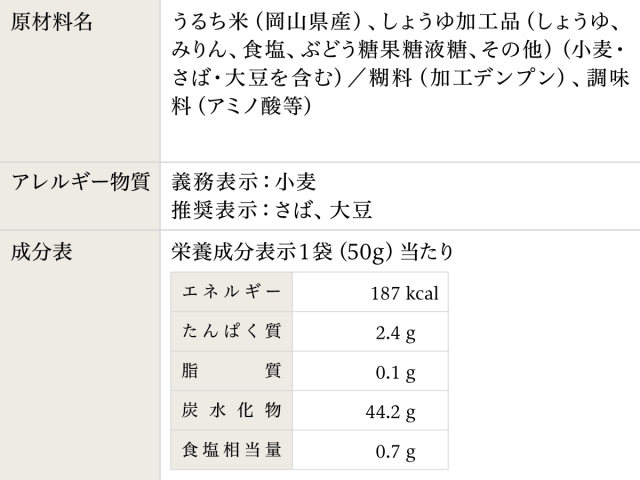 ちっちゃいおせんべい だし醤油 50g