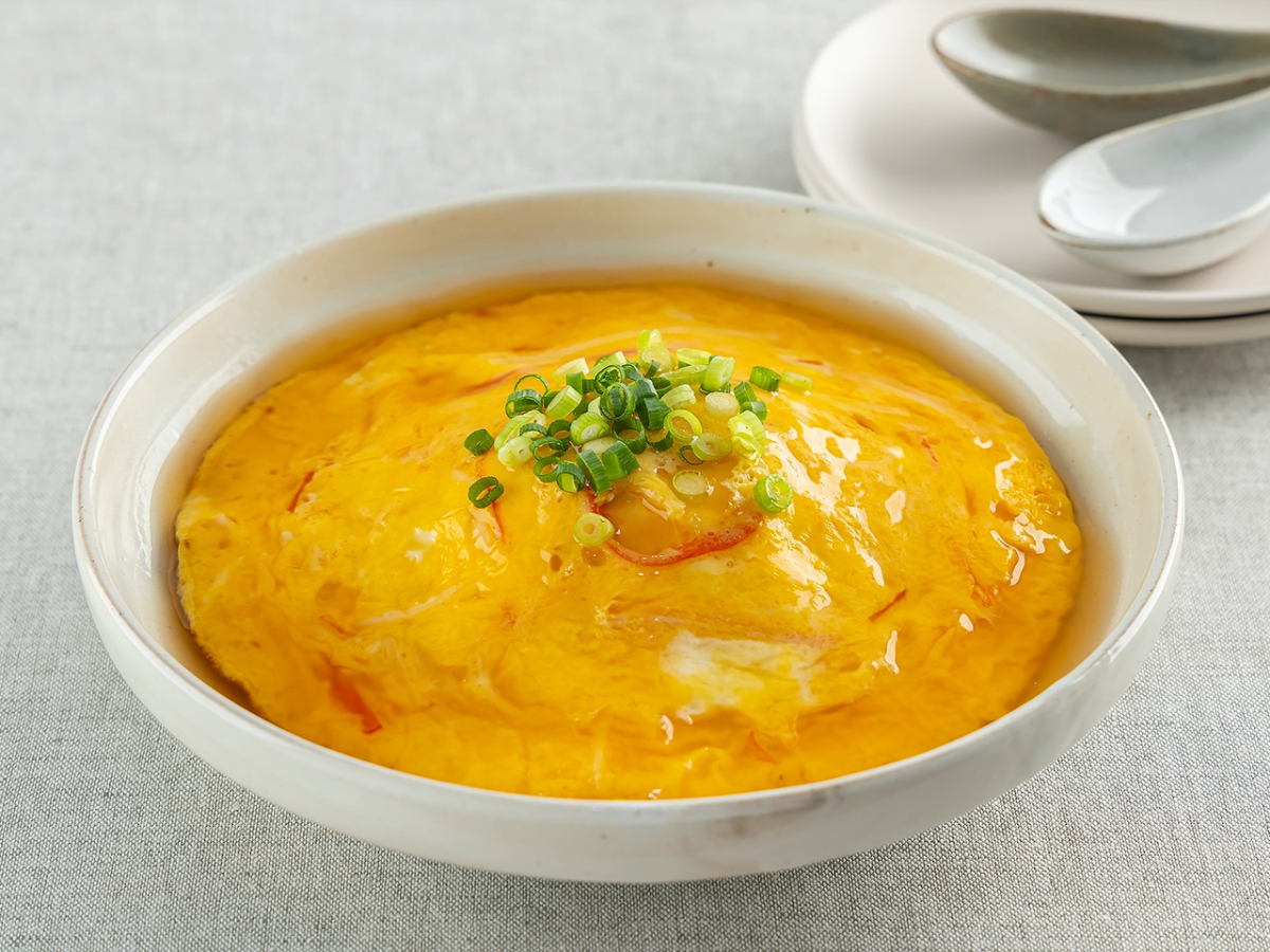 和風かに玉あんかけ