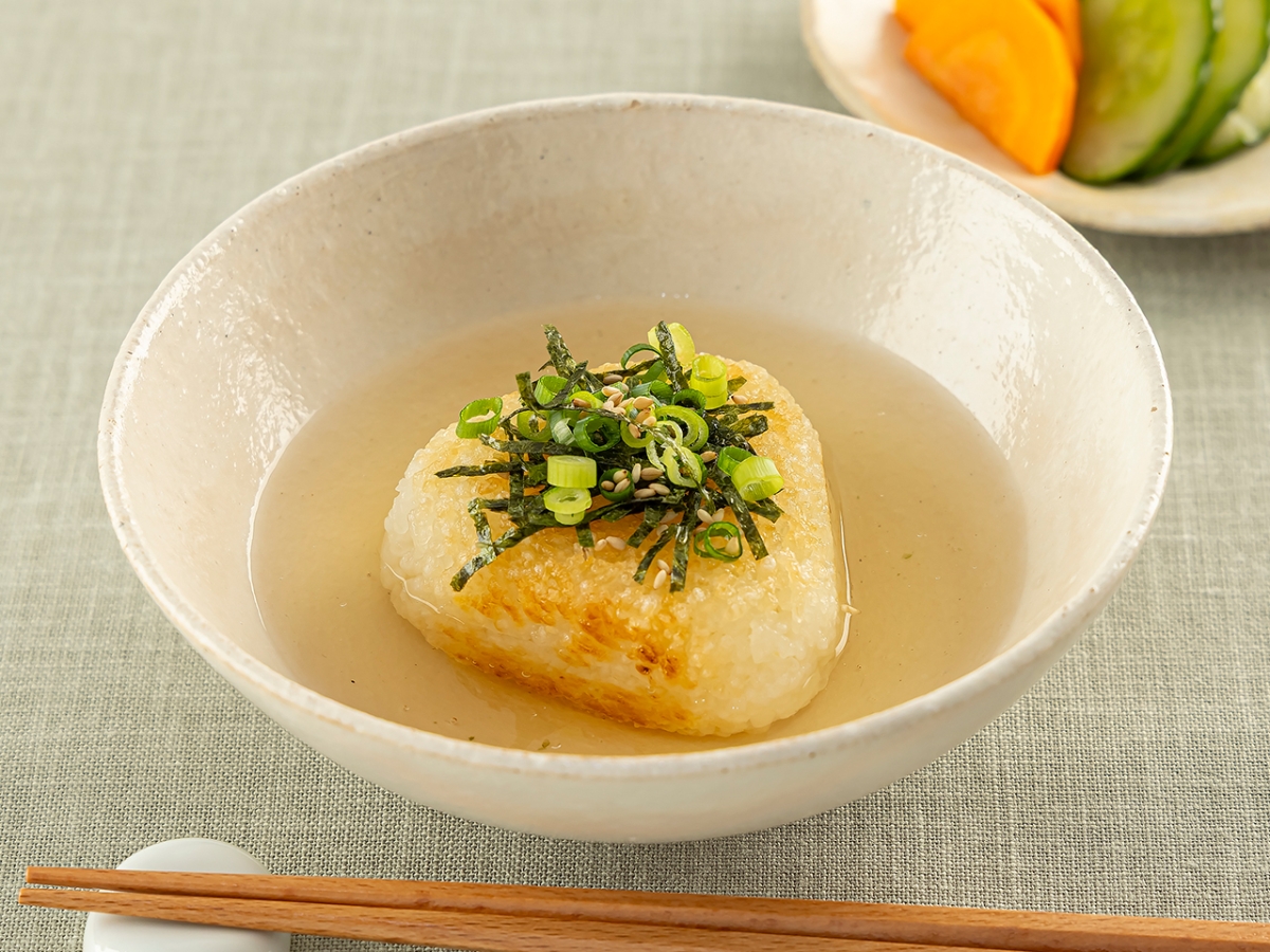 焼おにぎりのだし茶漬け