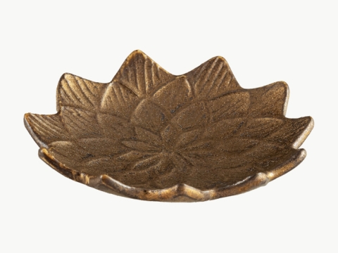 ブロンズ秞ダリア豆豆皿