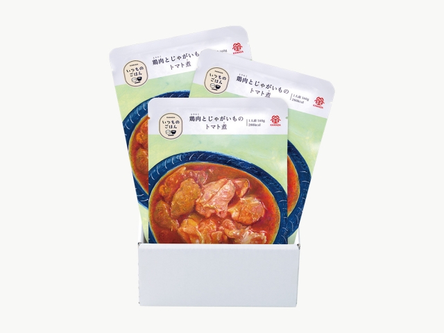 いつものごはん 鶏肉とじゃがいものトマト煮