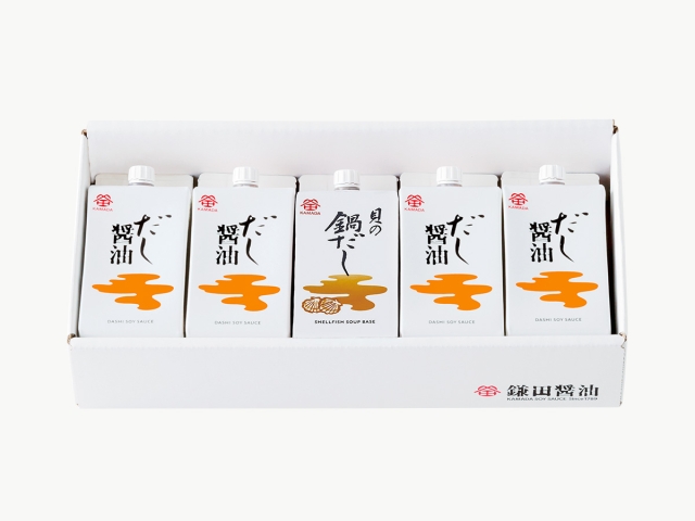 だし醤油と貝の鍋だしセット 5ヶ入