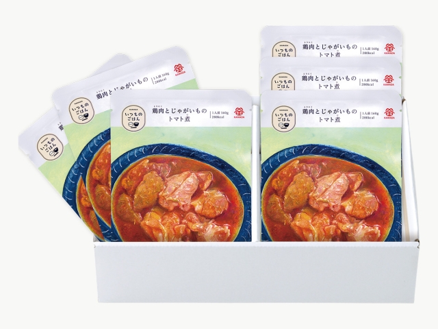 いつものごはん 鶏肉とじゃがいものトマト煮