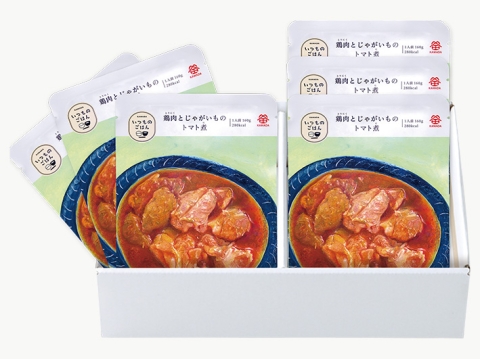 いつものごはん 鶏肉とじゃがいものトマト煮