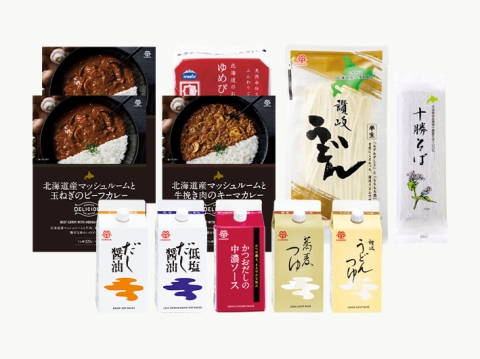 冬の仕送り カレーと麺セット