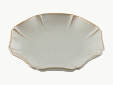 一花小皿（白）