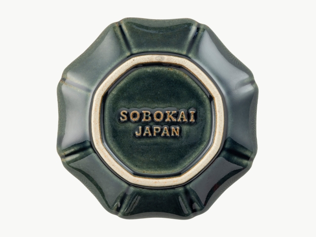 一花小皿（濃緑）