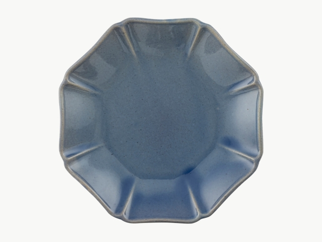 一花小皿（薄群青）