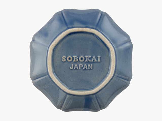 一花小皿（薄群青）