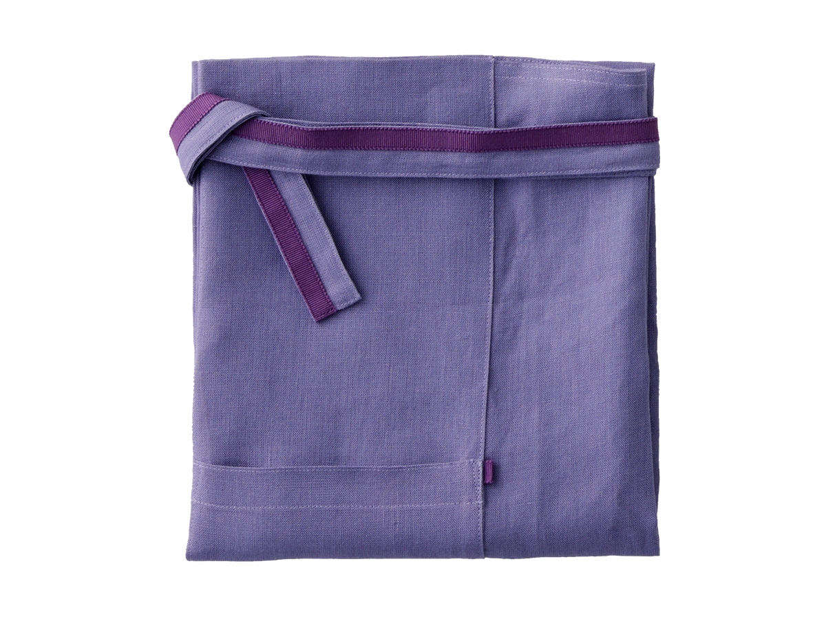 真田紐のまえかけ（ラベンダー）