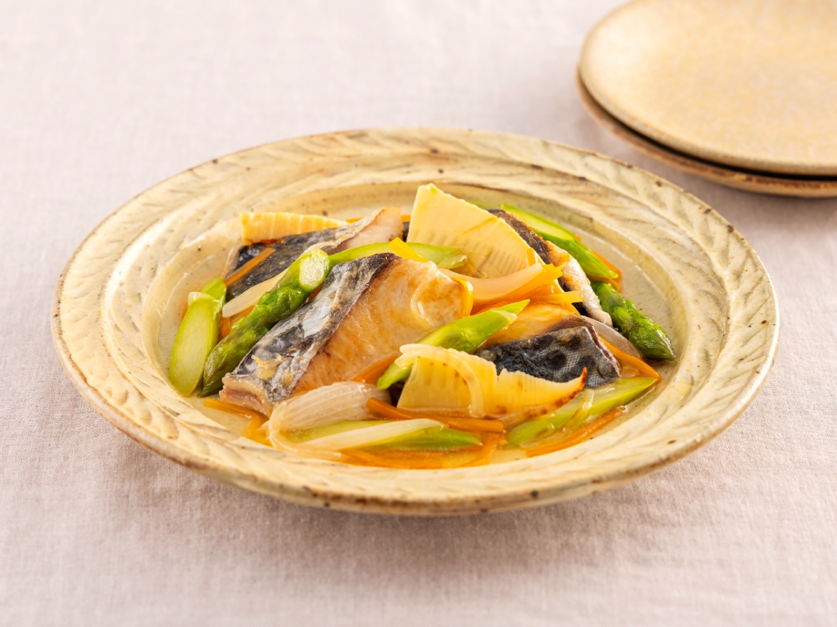 サワラの春野菜あんかけ