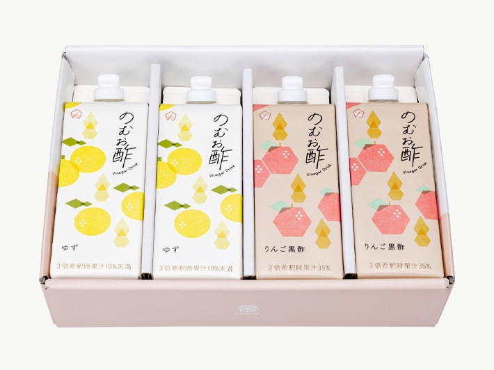 りんちゃん　ゆず酢４本セット のむお酢セット 4本入｜鎌田醤油（かまだしょうゆ）公式通販サイト