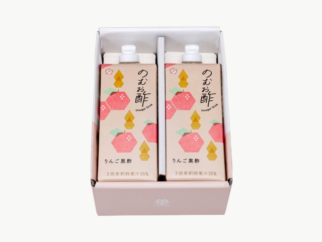 のむお酢 りんご黒酢 500㎖