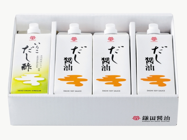 だし醤油といりこだし酢セット 4本入