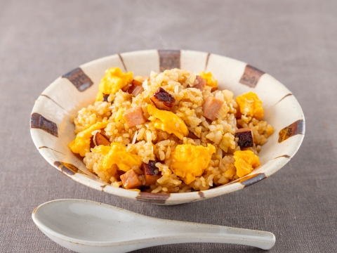 チャーシューと卵のあまくち炒飯