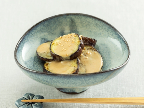 焼なすのごま酢和え