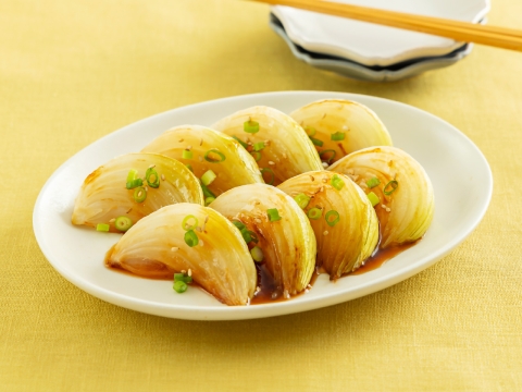 焼き新玉ねぎのぽん酢かけ