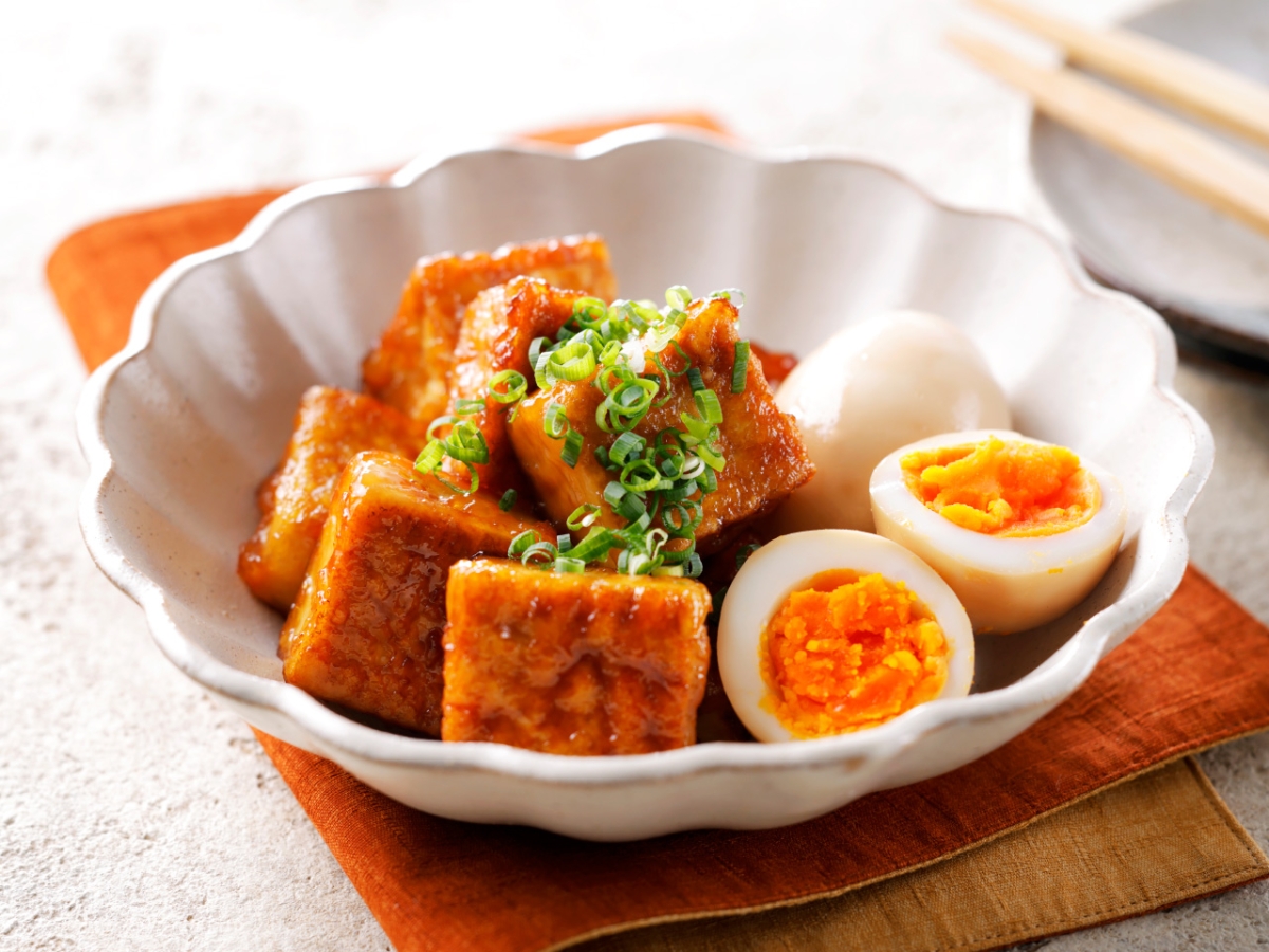卵と厚揚げの煮物