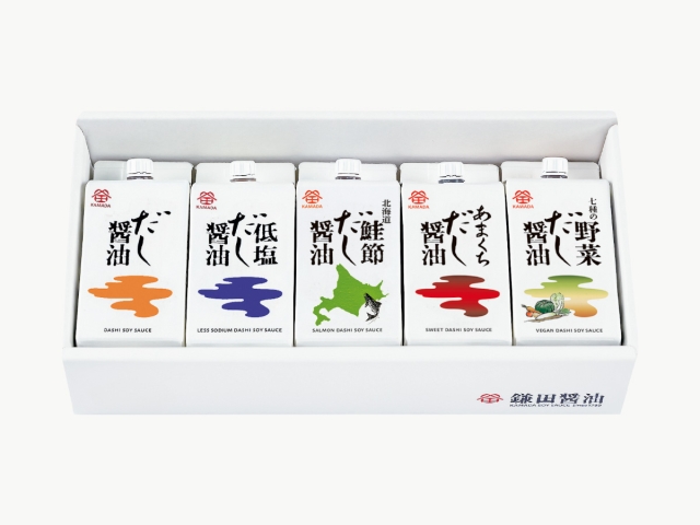 だし醤油5種味くらべセット