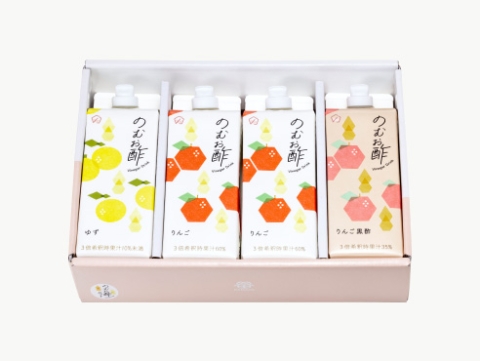 のむお酢3種セット 4本入