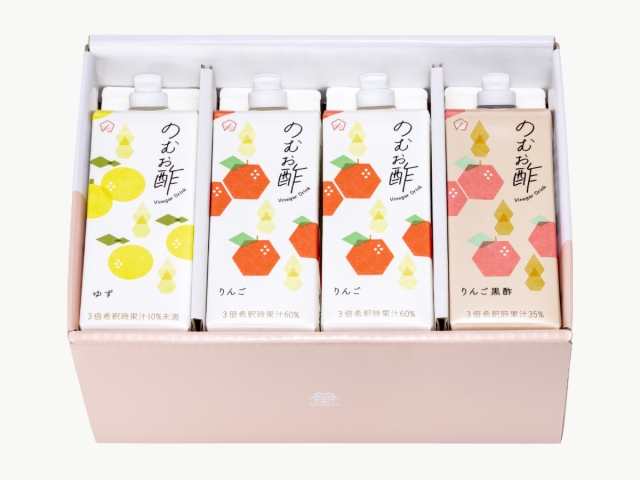 のむお酢3種セット 8本入
