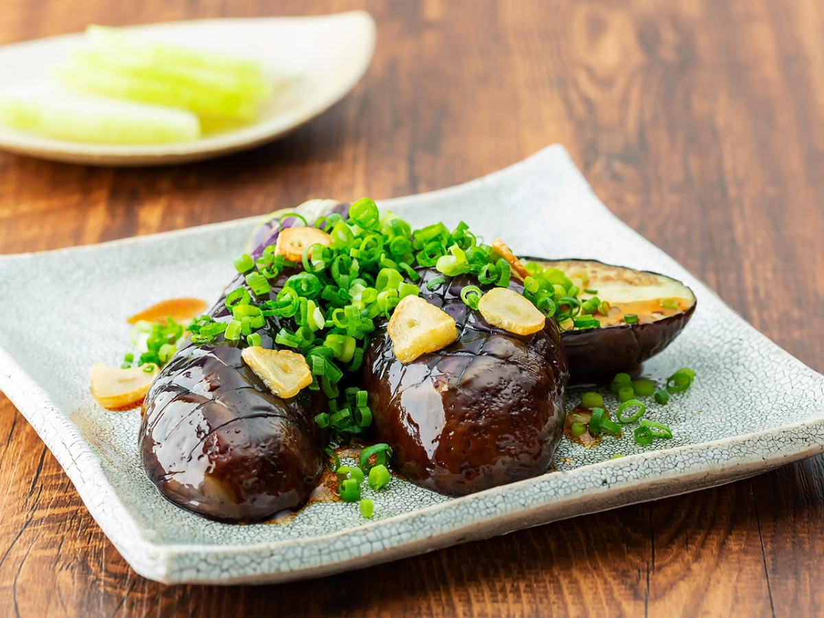 にんにく風味の焼なす｜カマダレシピ｜鎌田醤油（かまだしょうゆ）公式