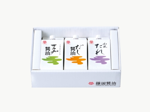 簡単、便利な調味料３種セット『日々の食卓セット』